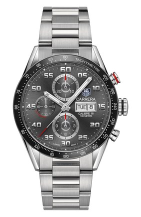 Мужские часы calibre 16 TAG HEUER серого цвета по цене 324000 руб., арт. CV2A1U.BA0738 | Фото 1 Мужские часы calibre 16 TAG HEUER серого цвета, арт. CV2A1U.BA0738 | Фото 1