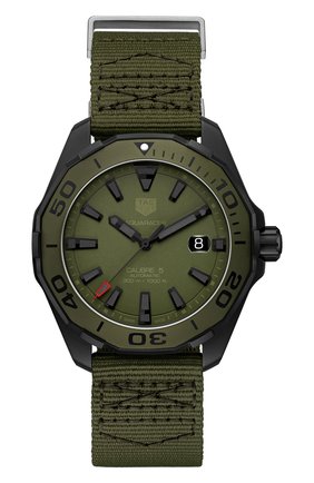 Мужские часы calibre 5 TAG HEUER хаки цвета по цене 195000 руб., арт. WAY208E.FC8222 | Фото 1 Мужские часы calibre 5 TAG HEUER хаки цвета, арт. WAY208E.FC8222 | Фото 1