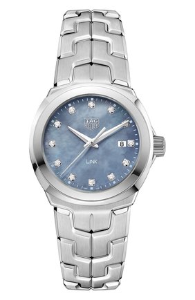 Женские часы TAG HEUER бесцветного цвета по цене 181000 руб., арт. WBC1313.BA0600 | Фото 1 Женские часы TAG HEUER бесцветного цвета, арт. WBC1313.BA0600 | Фото 1 (Механизм: Кварц; Цвет циферблата: Перламутровый)