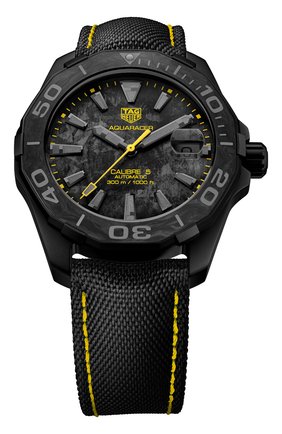 Мужские часы calibre 5 TAG HEUER черного цвета по цене 273000 руб., арт. WBD218B.FC6446 | Фото 1 Мужские часы calibre 5 TAG HEUER черного цвета, арт. WBD218B.FC6446 | Фото 1