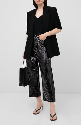 Женские джинсы с пайетками GOLDEN GOOSE DELUXE BRAND черного цвета по цене 38050 руб., арт. G36WP084.A1 | Фото 2 Женские джинсы с пайетками GOLDEN GOOSE DELUXE BRAND черного цвета, арт. G36WP084.A1 | Фото 2