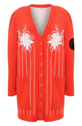 Женский кардиган ULYANA SERGEENKO красного цвета по цене 75000 руб., арт. MGL002SS20P (0008л) | Фото 1 Женский кардиган ULYANA SERGEENKO красного цвета, арт. MGL002SS20P (0008л) | Фото 1