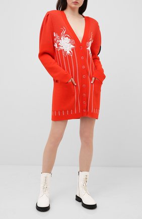 Женский кардиган ULYANA SERGEENKO красного цвета по цене 75000 руб., арт. MGL002SS20P (0008л) | Фото 2 Женский кардиган ULYANA SERGEENKO красного цвета, арт. MGL002SS20P (0008л) | Фото 2