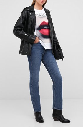 Женская хлопковая футболка EMPORIO ARMANI белого цвета по цене 13700 руб., арт. 6H2T7S/2J53Z | Фото 2 Женская хлопковая футболка EMPORIO ARMANI белого цвета, арт. 6H2T7S/2J53Z | Фото 2