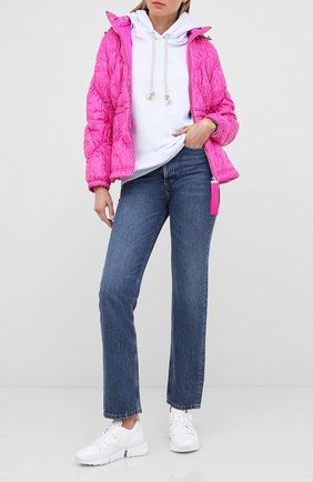 Женский куртка EMPORIO ARMANI фуксия цвета по цене 28200 руб., арт. 6H2B94/2NNDZ | Фото 2 Женский куртка EMPORIO ARMANI фуксия цвета, арт. 6H2B94/2NNDZ | Фото 2
