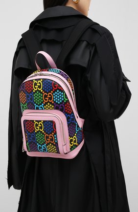 Женский рюкзак gucci psychedelic GUCCI розового цвета по цене 124000 руб., арт. 601296/HPUEN | Фото 2 Женский рюкзак gucci psychedelic GUCCI розового цвета, арт. 601296/HPUEN | Фото 2