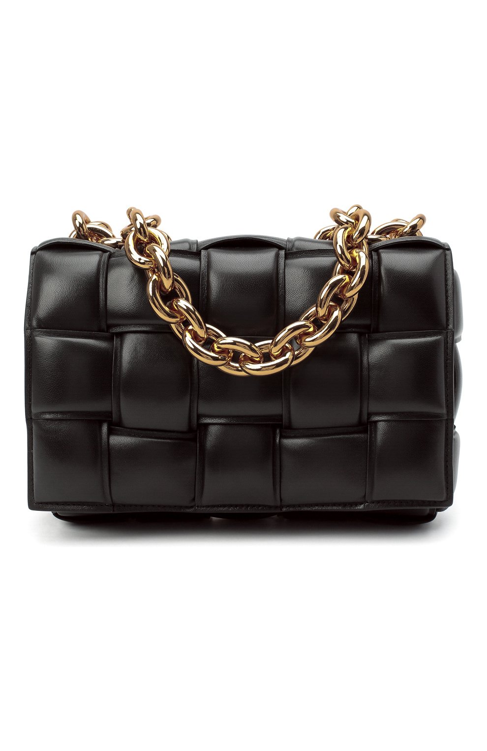 Женская сумка chain cassette BOTTEGA VENETA темно-коричневого цвета, арт. 631421/VBWZ0 | Фото 1