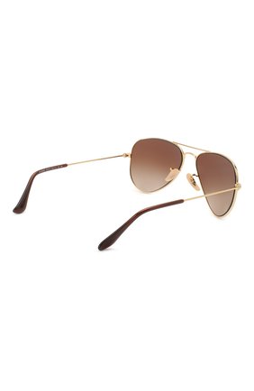 Детские солнцезащитные очки RAY-BAN коричневого цвета по цене 5300 руб., арт. 9506S-223/13 | Фото 3 Детские солнцезащитные очки RAY-BAN коричневого цвета, арт. 9506S-223/13 | Фото 3