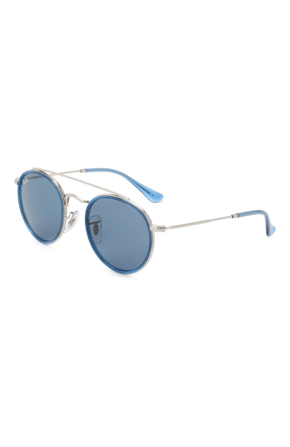 Детские солнцезащитные очки RAY-BAN голубого цвета, арт. 9647S-212/80 | Фото 1