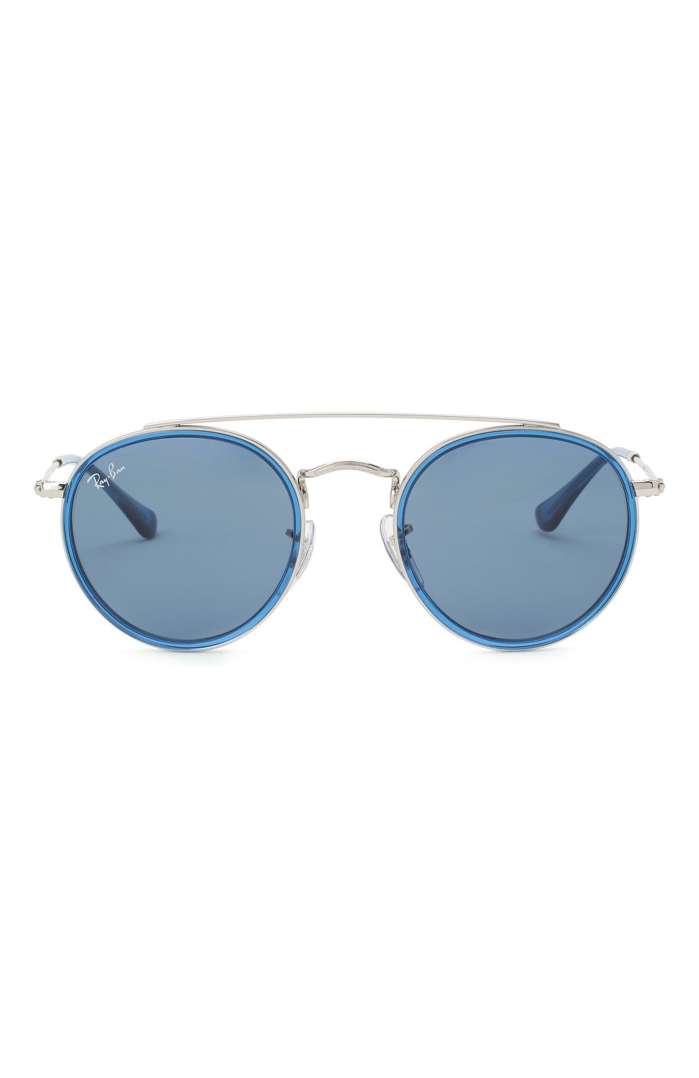 Детские солнцезащитные очки RAY-BAN голубого цвета по цене 5995 руб., арт. 9647S-212/80 | Фото 2 Детские солнцезащитные очки RAY-BAN голубого цвета, арт. 9647S-212/80 | Фото 2