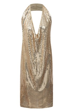 Женское платье из вискозы BOTTEGA VENETA золотого цвета по цене 413000 руб., арт. 620392/VKSI0 | Фото 1 Женское платье из вискозы BOTTEGA VENETA золотого цвета, арт. 620392/VKSI0 | Фото 1