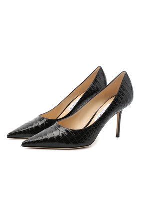 Женская кожаные туфли love 85 JIMMY CHOO черного цвета по цене 49950 руб., арт. L0VE 85/CCL | Фото 1 Женская кожаные туфли love 85 JIMMY CHOO черного цвета, арт. L0VE 85/CCL | Фото 1