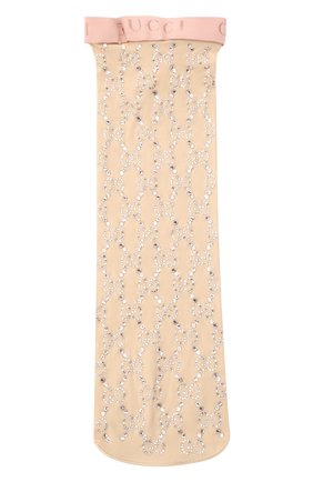 Женские носки GUCCI бежевого цвета по цене 37600 руб., арт. 615538/3G354 | Фото 2 Женские носки GUCCI бежевого цвета, арт. 615538/3G354 | Фото 2
