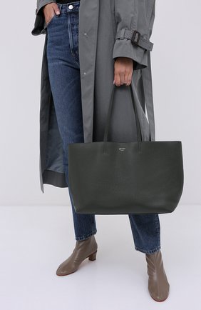 Женская сумка-тоут nine2five JIMMY CHOO хаки цвета по цене 67200 руб., арт. NINE2FIVE E/W/GRC | Фото 2 Женская сумка-тоут nine2five JIMMY CHOO хаки цвета, арт. NINE2FIVE E/W/GRC | Фото 2