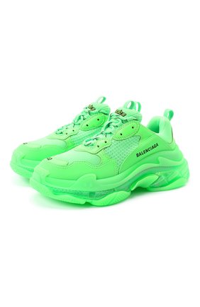 Женские комбинированные кроссовки triple s BALENCIAGA зеленого цвета по цене 77450 руб., арт. 544351/W2CF1 | Фото 1 Женские комбинированные кроссовки triple s BALENCIAGA зеленого цвета, арт. 544351/W2CF1 | Фото 1