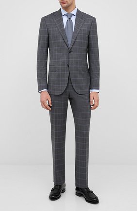 Мужской шерстяной костюм CORNELIANI темно-серого цвета по цене 145500 руб., арт. 85N268-0117413/92 | Фото 1 Мужской шерстяной костюм CORNELIANI темно-серого цвета, арт. 85N268-0117413/92 | Фото 1