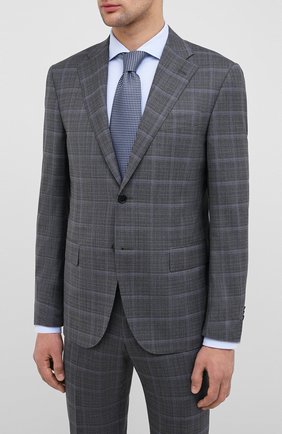 Мужской шерстяной костюм CORNELIANI темно-серого цвета по цене 145500 руб., арт. 85N268-0117413/92 | Фото 2 Мужской шерстяной костюм CORNELIANI темно-серого цвета, арт. 85N268-0117413/92 | Фото 2