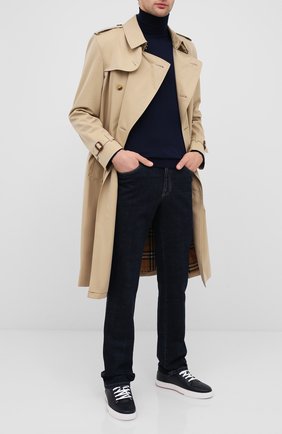 Мужской шерстяная водолазка LANVIN темно-синего цвета по цене 57900 руб., арт. RM-P00017-MV04-A20 | Фото 2 Мужской шерстяная водолазка LANVIN темно-синего цвета, арт. RM-P00017-MV04-A20 | Фото 2