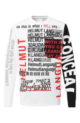 Мужская хлопковый лонгслив HELMUT LANG белого цвета по цене 22550 руб., арт. K05DM526 | Фото 1 Мужская хлопковый лонгслив HELMUT LANG белого цвета, арт. K05DM526 | Фото 1