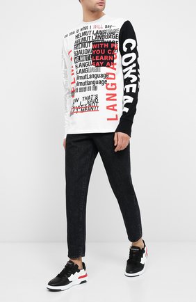 Мужская хлопковый лонгслив HELMUT LANG белого цвета по цене 22550 руб., арт. K05DM526 | Фото 2 Мужская хлопковый лонгслив HELMUT LANG белого цвета, арт. K05DM526 | Фото 2