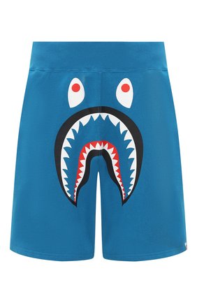 Мужские хлопковые шорты BAPE синего цвета по цене 19250 руб., арт. 1G30153013 | Фото 1 Мужские хлопковые шорты BAPE синего цвета, арт. 1G30153013 | Фото 1