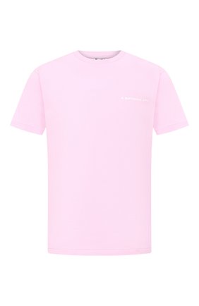 Мужская хлопковая футболка BAPE розового цвета по цене 7455 руб., арт. 1G30110088 | Фото 1 Мужская хлопковая футболка BAPE розового цвета, арт. 1G30110088 | Фото 1