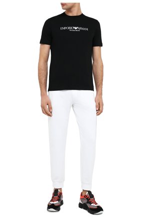 Мужская хлопковая футболка EMPORIO ARMANI черного цвета по цене 7995 руб., арт. 8N1T61/1J00Z | Фото 2 Мужская хлопковая футболка EMPORIO ARMANI черного цвета, арт. 8N1T61/1J00Z | Фото 2
