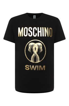 Мужская хлопковая футболка MOSCHINO черного цвета по цене 15000 руб., арт. V1910/2303 | Фото 1 Мужская хлопковая футболка MOSCHINO черного цвета, арт. V1910/2303 | Фото 1
