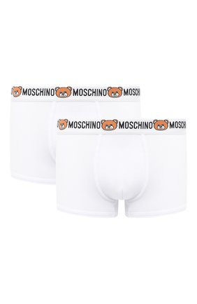 Мужские комплект из двух боксеров MOSCHINO белого цвета по цене 6230 руб., арт. A4770/8119 | Фото 1 Мужские комплект из двух боксеров MOSCHINO белого цвета, арт. A4770/8119 | Фото 1