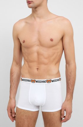 Мужские комплект из двух боксеров MOSCHINO белого цвета по цене 6230 руб., арт. A4770/8119 | Фото 2 Мужские комплект из двух боксеров MOSCHINO белого цвета, арт. A4770/8119 | Фото 2