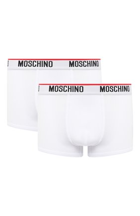 Мужские комплект из двух боксеров MOSCHINO белого цвета по цене 4995 руб., арт. A4751/8119 | Фото 1 Мужские комплект из двух боксеров MOSCHINO белого цвета, арт. A4751/8119 | Фото 1