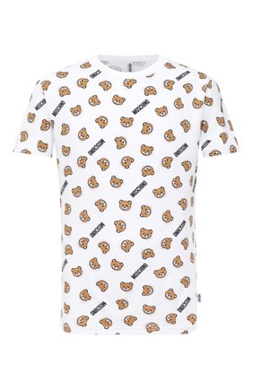 Мужские хлопковая футболка MOSCHINO белого цвета по цене 11650 руб., арт. A1908/8105 | Фото 1 Мужские хлопковая футболка MOSCHINO белого цвета, арт. A1908/8105 | Фото 1