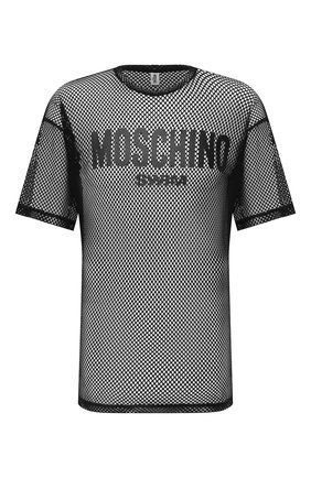 Мужская футболка MOSCHINO черного цвета по цене 14250 руб., арт. A1906/2304 | Фото 1 Мужская футболка MOSCHINO черного цвета, арт. A1906/2304 | Фото 1