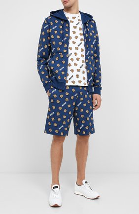 Мужская хлопковая толстовка MOSCHINO синего цвета по цене 25700 руб., арт. A1708/8106 | Фото 2 Мужская хлопковая толстовка MOSCHINO синего цвета, арт. A1708/8106 | Фото 2