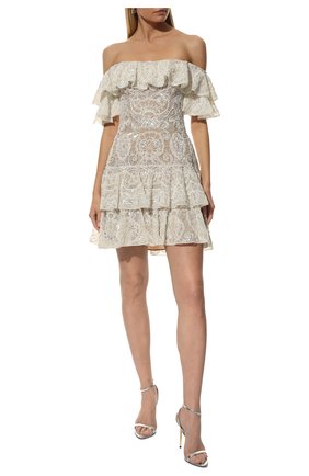 Женское платье ZUHAIR MURAD белого цвета по цене 399500 руб., арт. DRR20009/EMAL001 | Фото 2 Женское платье ZUHAIR MURAD белого цвета, арт. DRR20009/EMAL001 | Фото 2