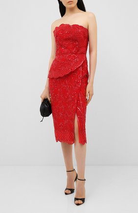 Женское платье ZUHAIR MURAD красного цвета по цене 475000 руб., арт. DRR20013/EMAL002 | Фото 2 Женское платье ZUHAIR MURAD красного цвета, арт. DRR20013/EMAL002 | Фото 2