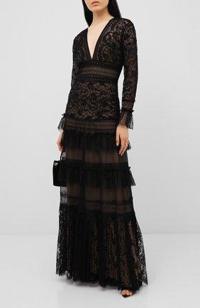 Женское платье-макси ZUHAIR MURAD черного цвета по цене 376000 руб., арт. DRR20023/LMIX005 | Фото 2 Женское платье-макси ZUHAIR MURAD черного цвета, арт. DRR20023/LMIX005 | Фото 2