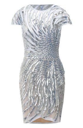 Женское платье с пайетками ZUHAIR MURAD серебряного цвета по цене 452500 руб., арт. DRR20036/EMSA003 | Фото 1 Женское платье с пайетками ZUHAIR MURAD серебряного цвета, арт. DRR20036/EMSA003 | Фото 1