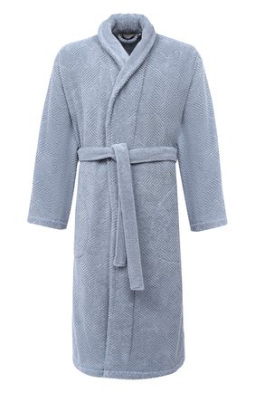 Мужской хлопковый халат FRETTE синего цвета по цене 14500 руб., арт. FR6243 D2060 G02L | Фото 1 Мужской хлопковый халат FRETTE синего цвета, арт. FR6243 D2060 G02L | Фото 1