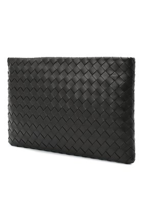 Женская кожаная косметичка BOTTEGA VENETA черного цвета по цене 106000 руб., арт. 608249/VCPP1 | Фото 2 Женская кожаная косметичка BOTTEGA VENETA черного цвета, арт. 608249/VCPP1 | Фото 2