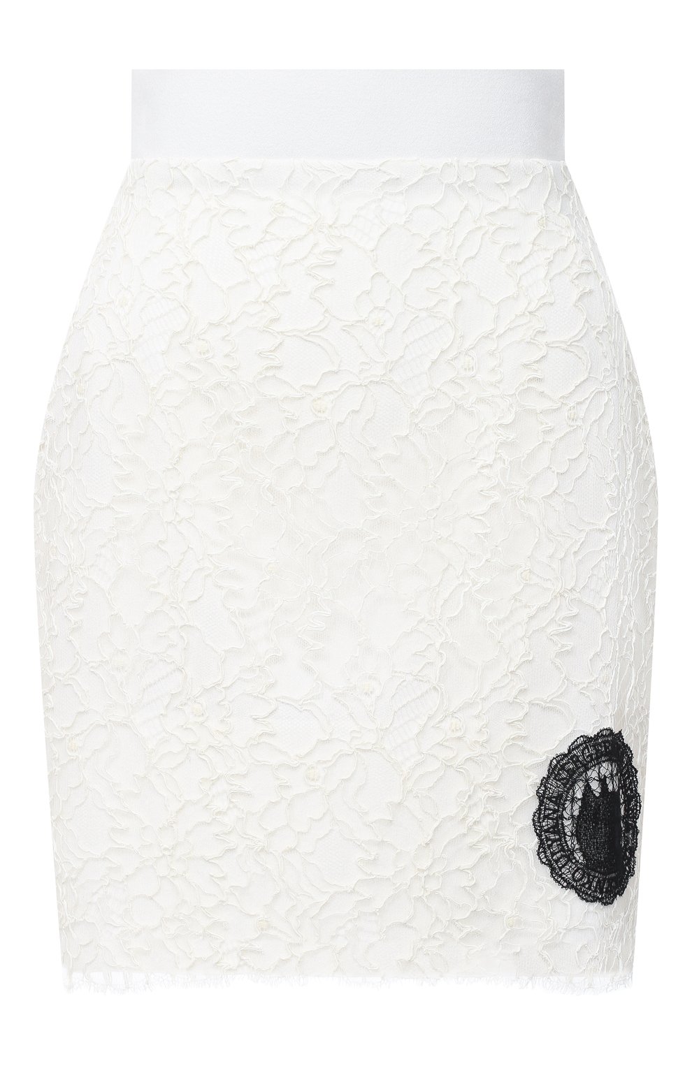 Женская юбка ULYANA SERGEENKO белого цвета, арт. GNC002SS20P (0507т20) | Фото 1 (Длина Ж (юбки, платья, шорты): Мини; Материал внешний: Синтетический материал; Женское Кросс-КТ: Юбка-одежда)