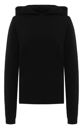 Женская пуловер с капюшоном RICK OWENS черного цвета по цене 65950 руб., арт. RP20F2685/WSBR | Фото 1 Женская пуловер с капюшоном RICK OWENS черного цвета, арт. RP20F2685/WSBR | Фото 1
