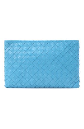 Женская кожаная косметичка BOTTEGA VENETA синего цвета по цене 106000 руб., арт. 608249/VCPP1 | Фото 1 Женская кожаная косметичка BOTTEGA VENETA синего цвета, арт. 608249/VCPP1 | Фото 1