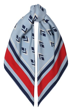 Женский шелковый платок valentino garavani VALENTINO голубого цвета по цене 29750 руб., арт. UW2EI114/VMM | Фото 1 Женский шелковый платок valentino garavani VALENTINO голубого цвета, арт. UW2EI114/VMM | Фото 1