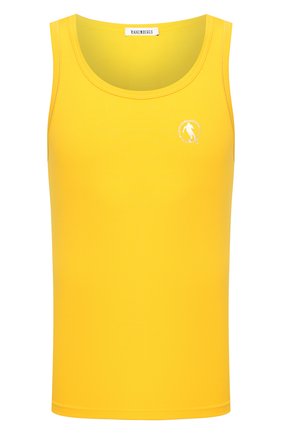 Мужская хлопковая майка DIRK BIKKEMBERGS желтого цвета по цене 4800 руб., арт. VBKT04829 | Фото 1 Мужская хлопковая майка DIRK BIKKEMBERGS желтого цвета, арт. VBKT04829 | Фото 1