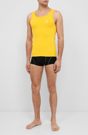 Мужская хлопковая майка DIRK BIKKEMBERGS желтого цвета по цене 4800 руб., арт. VBKT04829 | Фото 2 Мужская хлопковая майка DIRK BIKKEMBERGS желтого цвета, арт. VBKT04829 | Фото 2