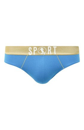 Мужские хлопковые брифы DIRK BIKKEMBERGS голубого цвета по цене 3505 руб., арт. VBKT04828 | Фото 1 Мужские хлопковые брифы DIRK BIKKEMBERGS голубого цвета, арт. VBKT04828 | Фото 1