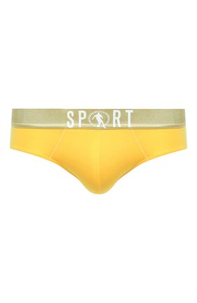 Мужские хлопковые брифы DIRK BIKKEMBERGS желтого цвета по цене 3505 руб., арт. VBKT04828 | Фото 1 Мужские хлопковые брифы DIRK BIKKEMBERGS желтого цвета, арт. VBKT04828 | Фото 1