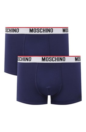 Мужские комплект из двух боксеров MOSCHINO темно-синего цвета по цене 4995 руб., арт. A4751/8119 | Фото 1 Мужские комплект из двух боксеров MOSCHINO темно-синего цвета, арт. A4751/8119 | Фото 1
