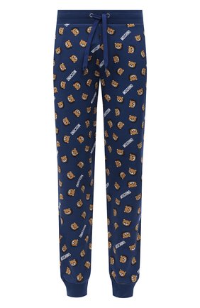 Мужские хлопковые джоггеры MOSCHINO синего цвета по цене 18550 руб., арт. A4308/8106 | Фото 1 Мужские хлопковые джоггеры MOSCHINO синего цвета, арт. A4308/8106 | Фото 1